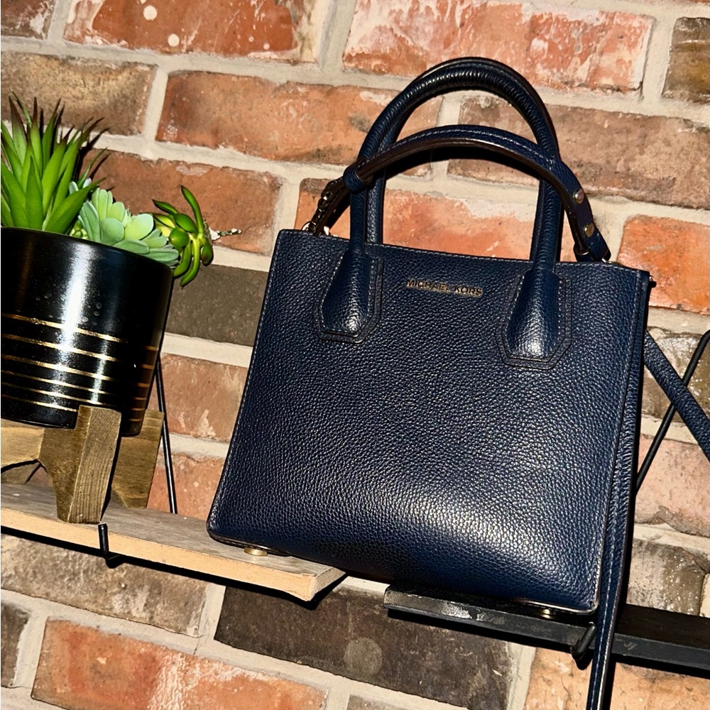 Michael Kors Dark Blue Satchel